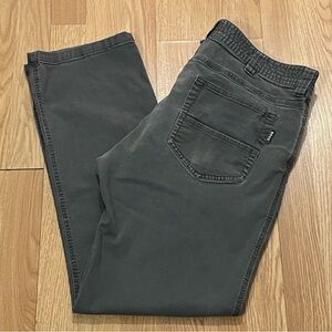Howler Brothers Men’s 35x32 (35x30) Frontside 5 Pocket Stretch Canvas Pants Gray
